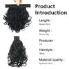 MISS WIG Синтетические короткие кудрявые волнистые накладные хвосты на заколках, окружающие хвост, для ношения женщинами