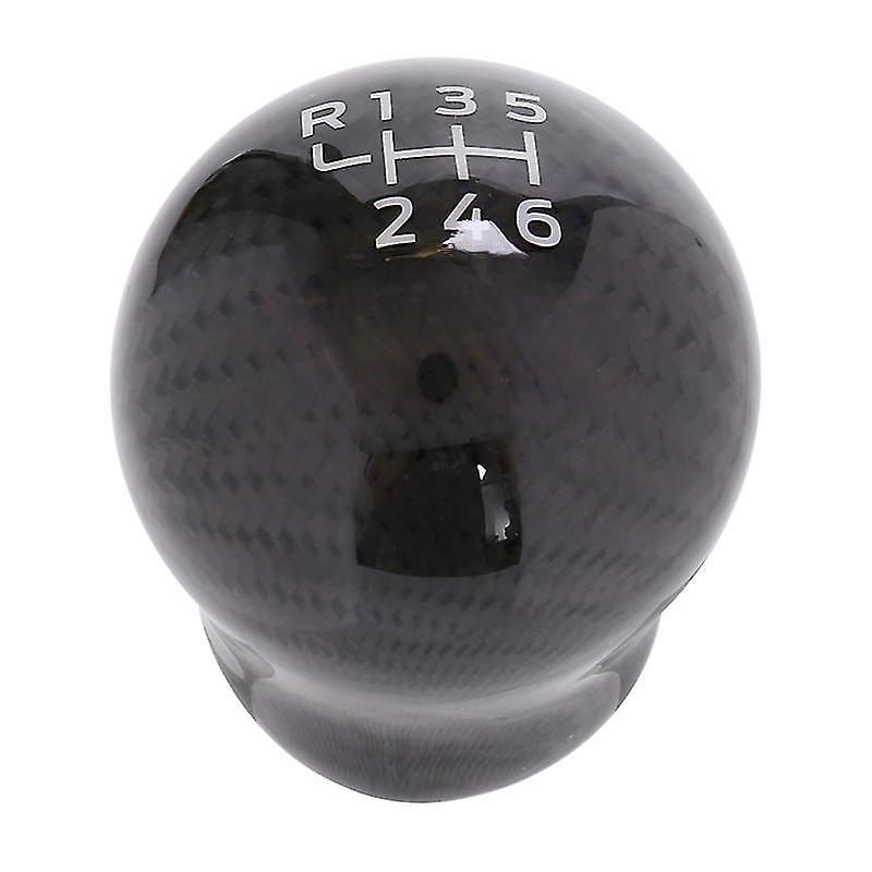 6 Speed Rs Carbon Fiber Gear Shift Knob For Ford Focus Rs Fiesta