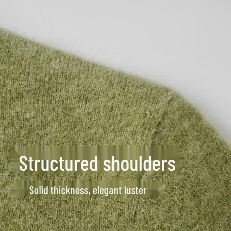 SHANSHAN Men's V-Neck Wool Blend Sweater