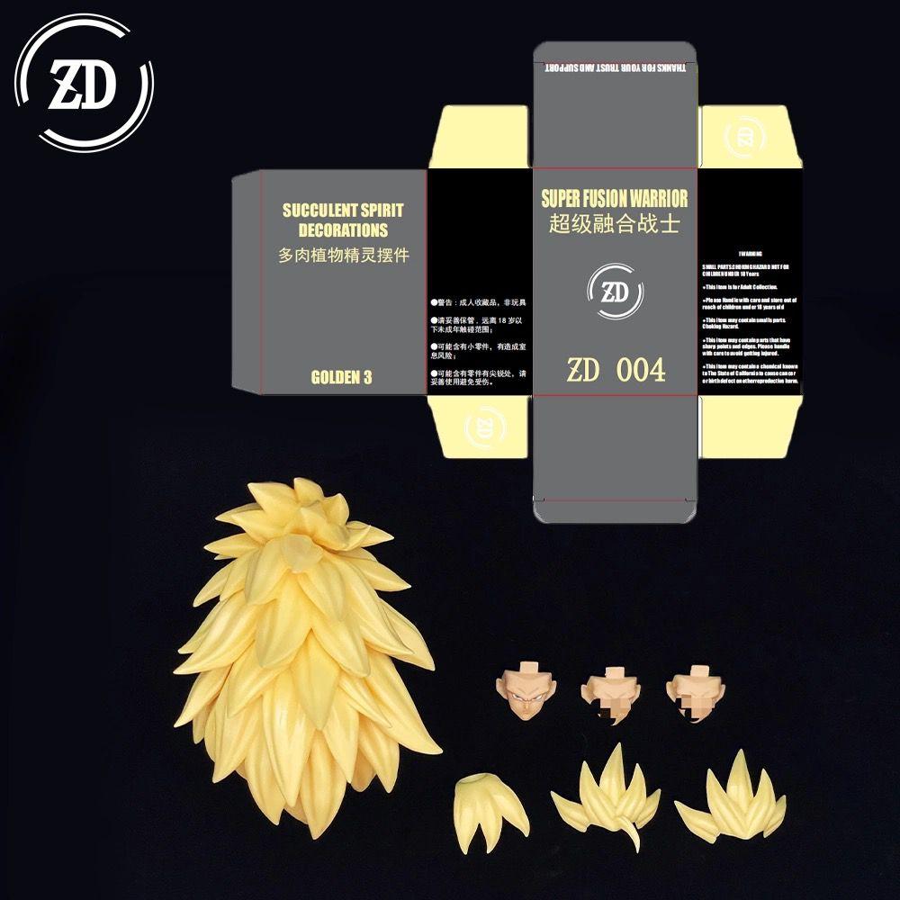 Новый Zd Studio Dragon Ball Shf Супер Сайя Ssj3 Веджито Бардок Сон Гоку Гоку Блэк Гогета Набор аксессуаров для головы Игрушка-подарок на день рождения