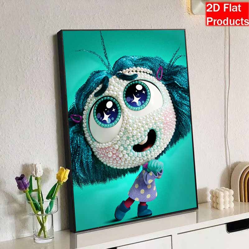 Disney DIY Pearl Art  Inside Out Mumu  Decorative Art Creative Ornament Gift for Friends Desktop Decor