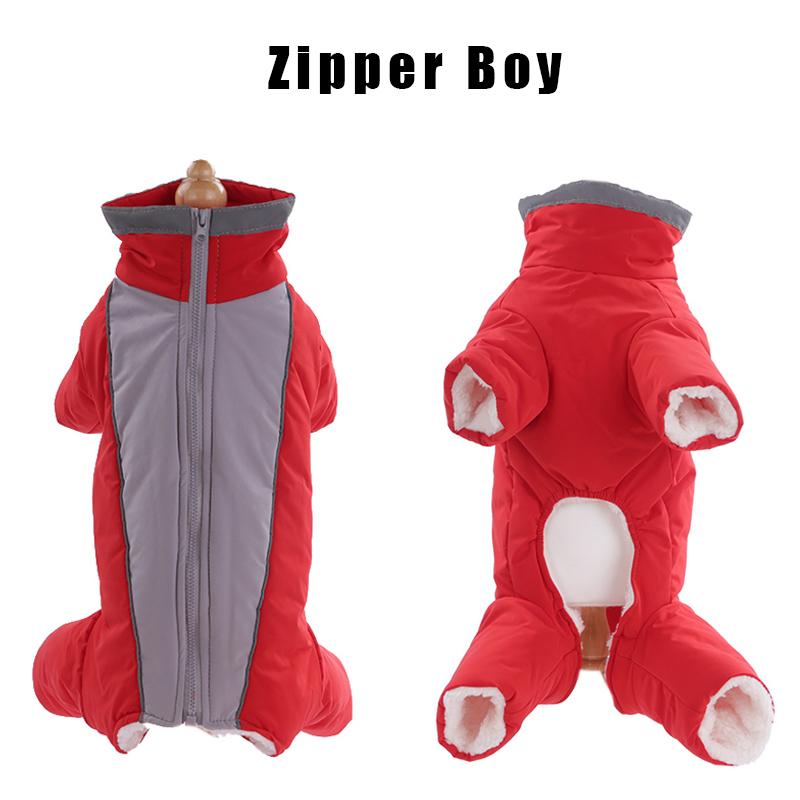 Warm Thicken Male Female Dog Jumpsuit for Small Dogs Winter Pet Donw Jacket Yorkshire Pug Bichon Overalls Puppy Mascotas Clothes