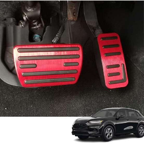 Аксессуары для интерьера Honda HR-V HRV 2023 2024 Алюминиевый сплав Противоскользящая накладка на педаль тормоза, без сверления алюминиевый газовый тормоз