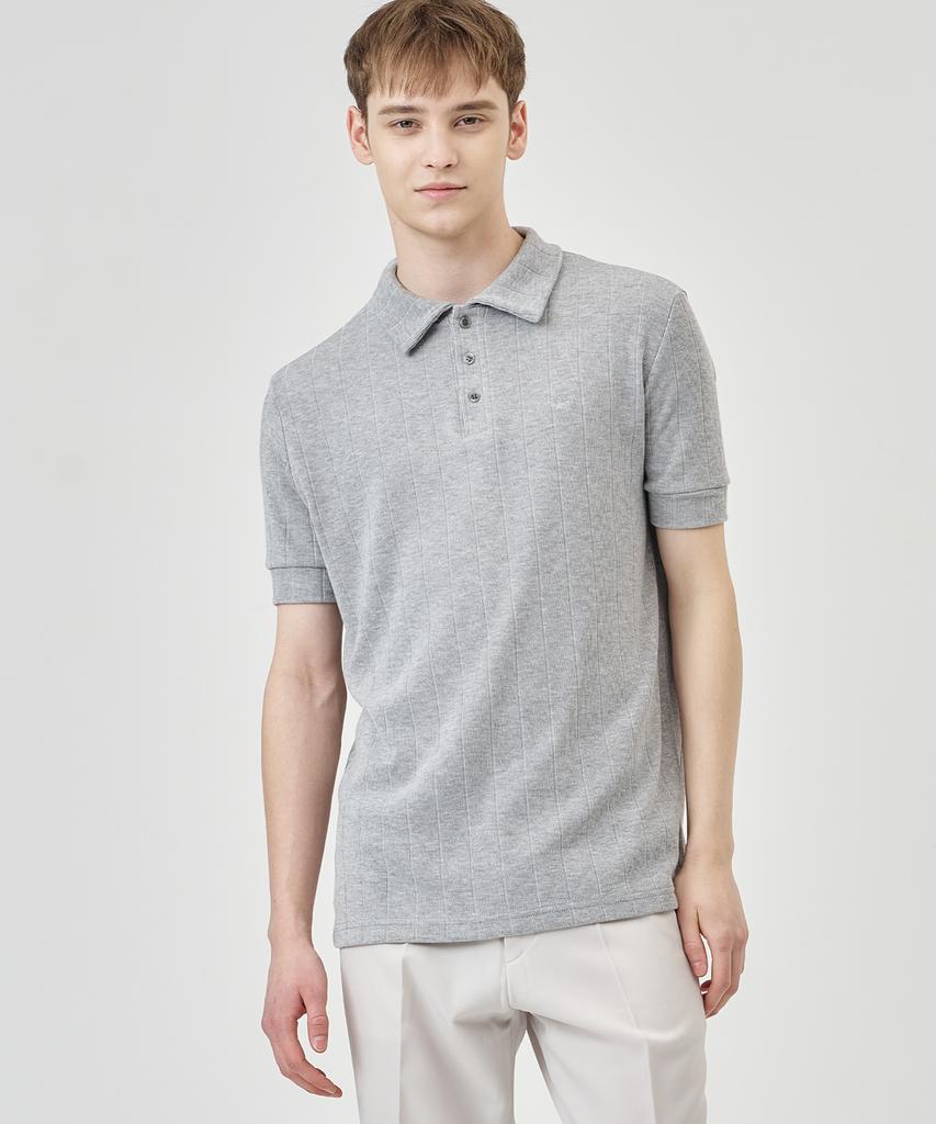 THE-ABON Vega Spandex Polo Shirt Ivory