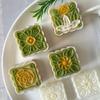 Форма для лунных пряников Формы для пирожных из лунного теста Форма для пирога с бобовой пастой для любителя выпечки Пластик АБС Ручная прессовка Форма для десерта