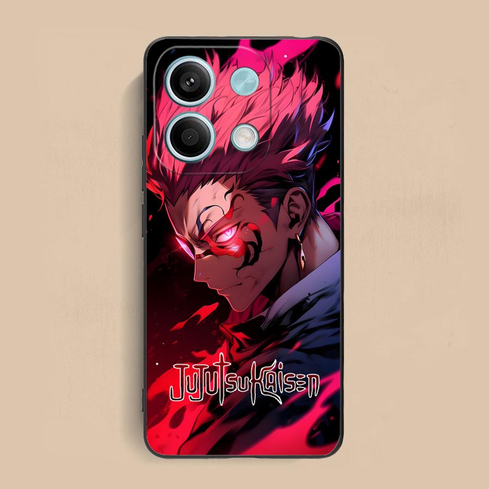 Чехол для мобильного телефона Jujutsu Kaisen Сукуна для Xiaomi Redmi Note 14 13 12 11 S Pro Plus 4G 5G Чехол с цветной печатью Красивый Роскошный