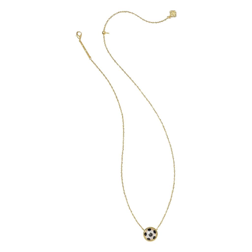 Unisex Fashion Sweater Chain Ivory Mother Of Pearl Football Short Pendant Necklace Boys Gift Girls Gift Birthday Gift