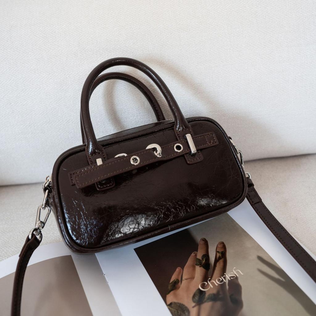 Женская сумка через плечо из коровьей кожи, женская модная щедрая сумка-подушка на молнии из мягкой кожи, портативная, яркая кожа