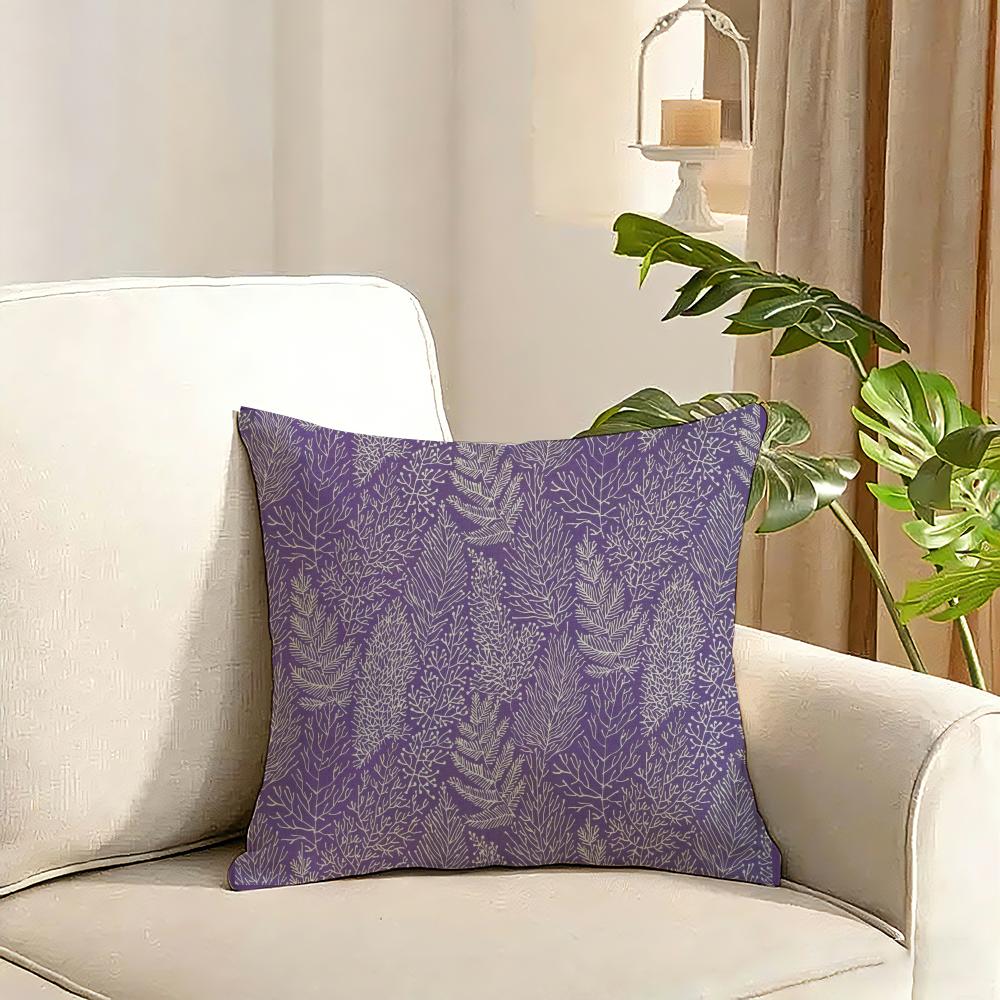 Printing style Cushion Cover Reversible Plush Pillow Cover Soft Fluffy Home Decor for Sofa Bedroom
