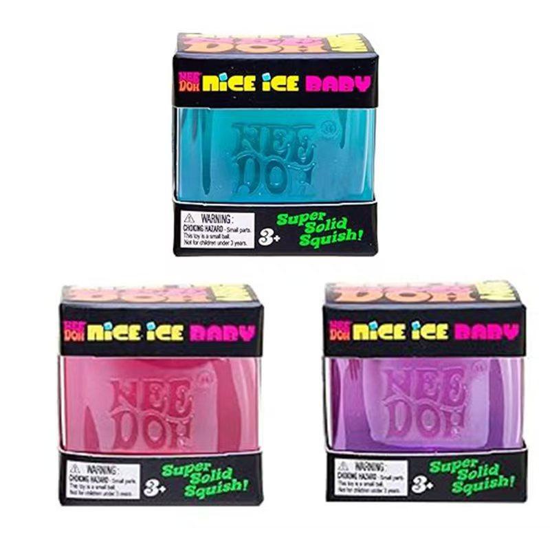 Суперпопулярный Schylling Needoh Nice Cube Сенсорная игрушка, Кубик для снятия напряжения при сжатии и давлении, Сжимаемый Кубик-антистресс Limi