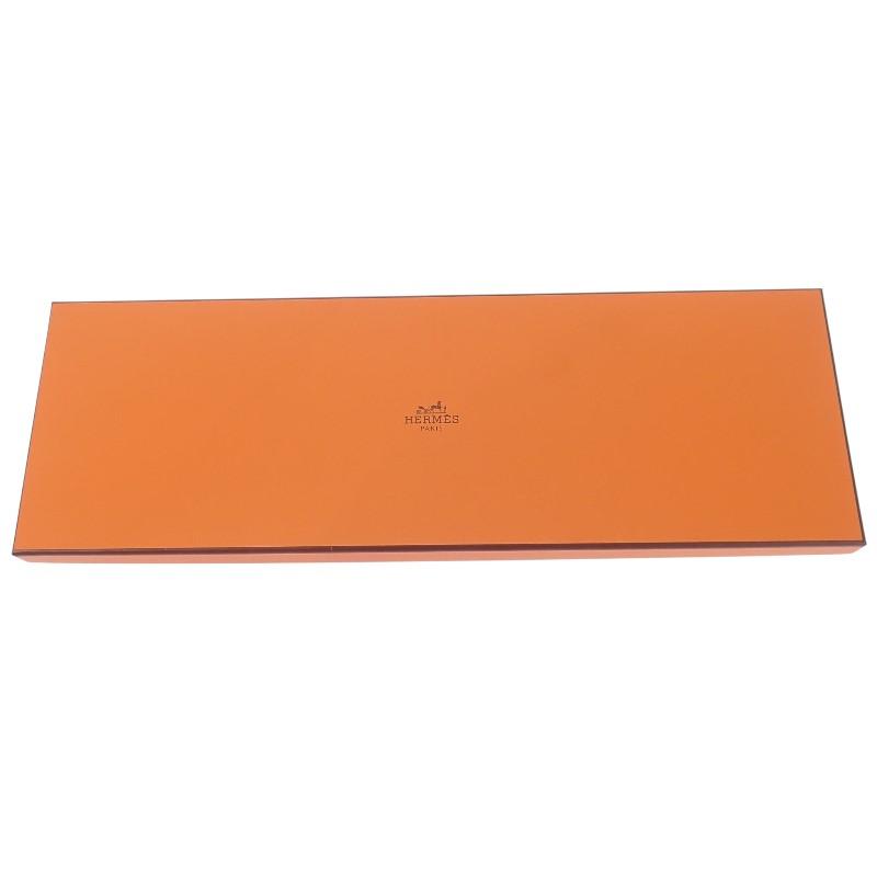 HERMES H903022T 02 галстук темно-синий шелк мужской