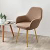 European-Style Universal Leather Dining Chair Cover with Curved Backrest, Thickened Design, and Household Stool Compatibility