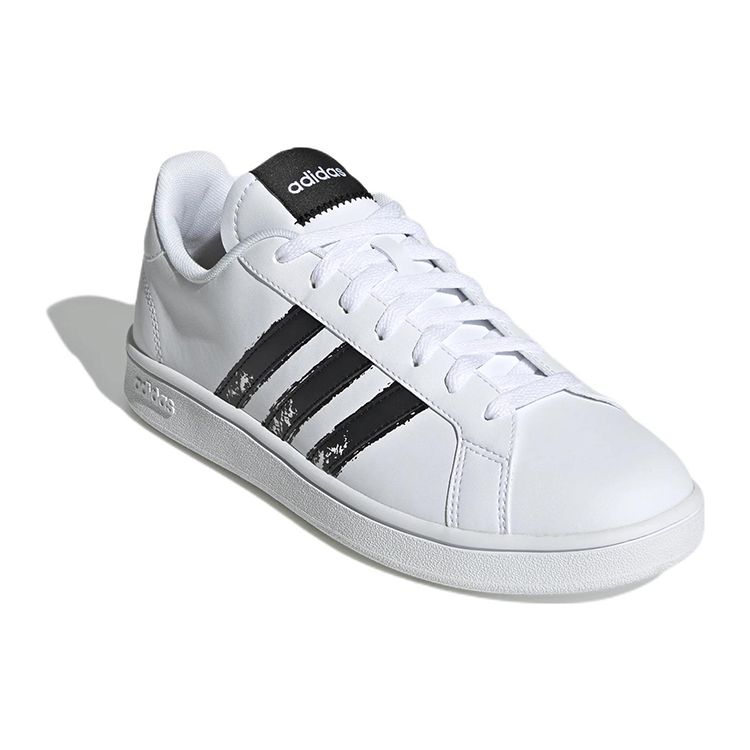 adidas Grand Court Beyond White Черные мужские кроссовки Cloud-White Core-Black GX5757