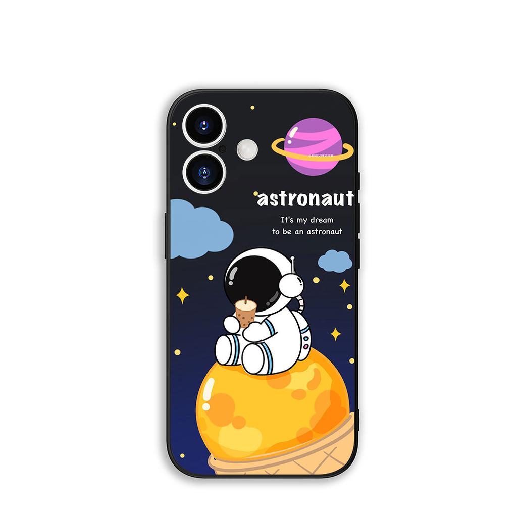 for OPPO A18 A16 A17 A38 A54 A40 A60 A80 A78 A79 A57 A55 A96 A15 A12 a53 Phone Cover Case Moon Stars Sky Astronaut Cat Rocket