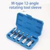 Triple Square Spline Bit Socket Set,10Pieces Set 1/2inch 1/4inch 3/8inch Drive with Carrying Case