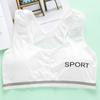 Racerback Milk Silk Sports Bra with Sponge Pads