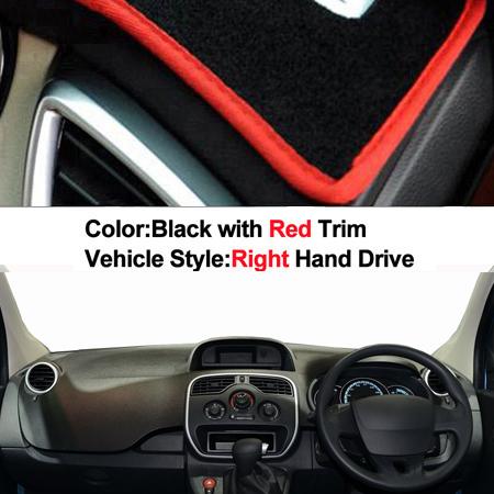 2 Layers Car Dashboard Cover Dash Mat Carpet For Renault kangoo 2010 - 2019 LHD RHD 2011 2012 2013 2014 2015 2016 2017 2018