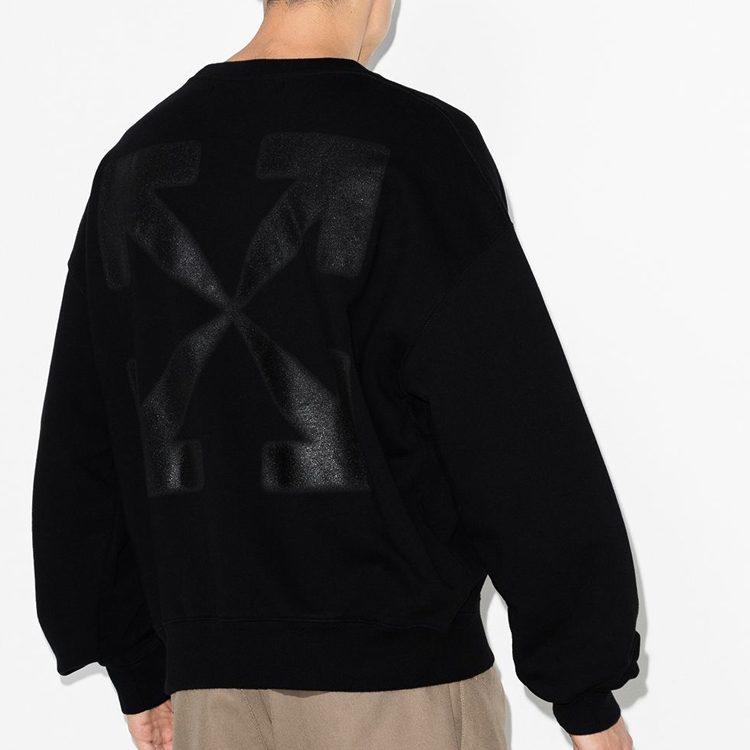 Свитшот OFF WHITE Серия «Мона Лиза» Мужской Черный OMBA035F20FLE0041010