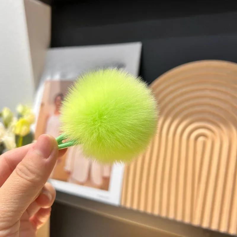 Новые 1 шт. красочные плюшевые заколки для волос Y2K Star BB для женщин, милые пушистые заколки для челки по бокам, корейский модный головной убор