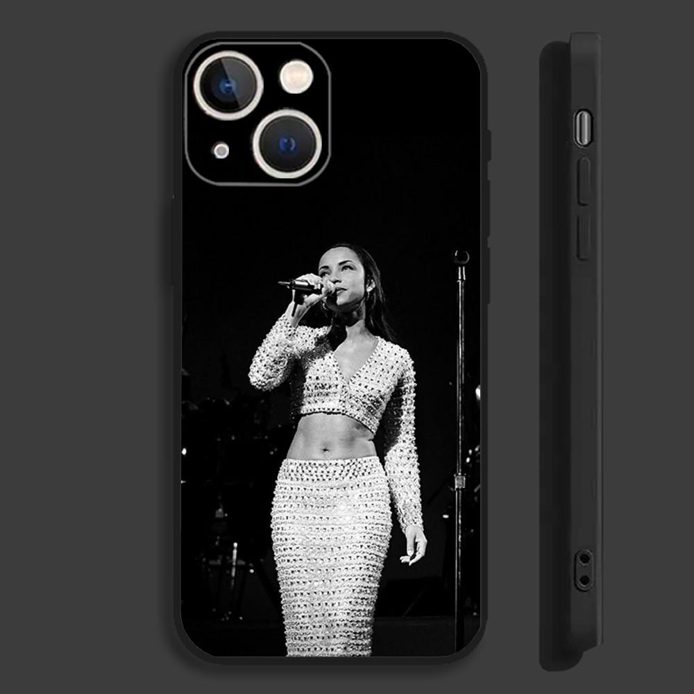 Чехол для телефона Singer S-SadeS Like a Tattoo A-Adu Для iPhone 16,15,14,13,12,11,Pro,Max,Plus,Mini,X,XS,XR,8,7,6,S,SE Мягкий черный чехол