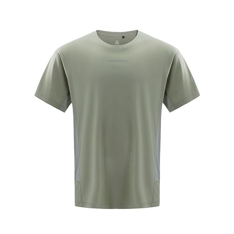 Under Armour SS25 Футболка Мужская Светло-серый Зеленый 15215107-0127
