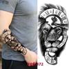 Fake Skull Tattoo Male Lion Wolf Tiger Snake Waterproof Tattoo Sticker Arm Art Fake Tattoo Male