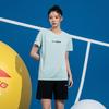 Li-Ning Модная повседневная влагоотводящая быстросохнущая футболка, классические универсальные дышащие шорты, повседневный спортивный костюм ATSV609-3+AKSU789-3