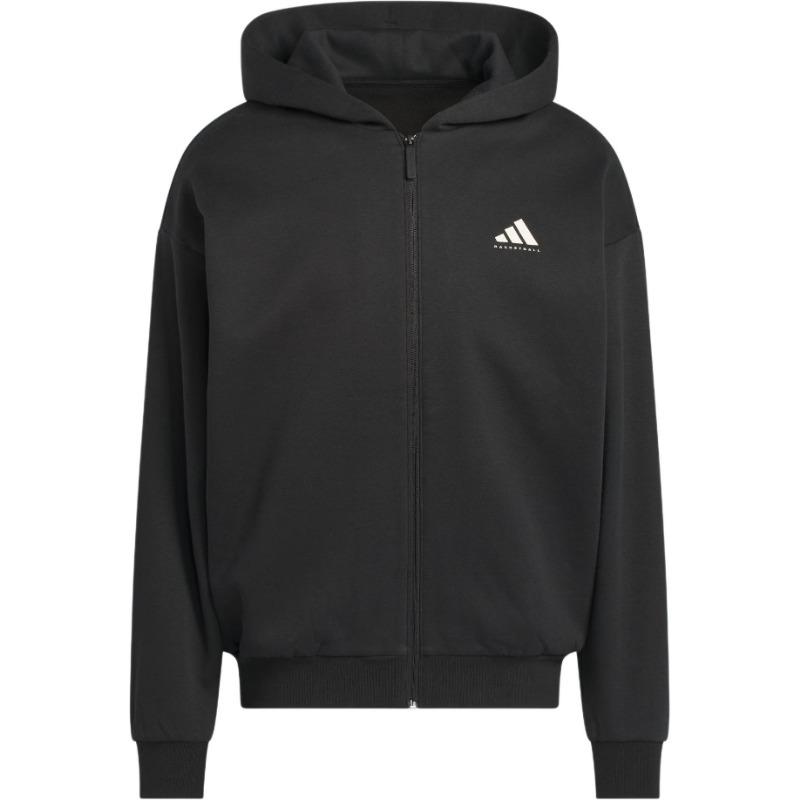 adidas Баскетбольная толстовка на молнии Черная KB3064