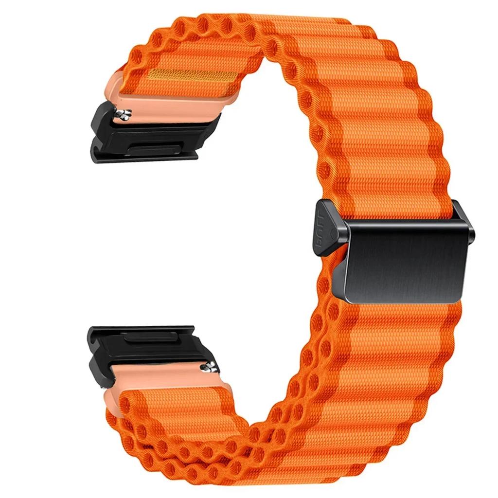26MM 22MM Нейлоновые ремешки для часов Для Garmin Fenix 6X 6 6S Pro 7X 7 8 Easyfit Браслет Fenix 5 5X 5S Plus Умные часы Браслет