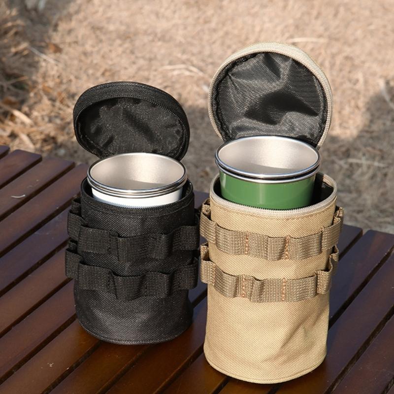 Water Bottle Heat Insulation Protect Cover Tactically Water Bottle Pouches Bag Kettles Carriers Bag Outdoor Tool Organizers