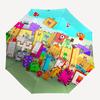 Cubes, Characters Themed Automatic Opening and Closing Umbrella, Compact Travel Umbrella, Lightweight and Portable, Suitable for Beach Commu