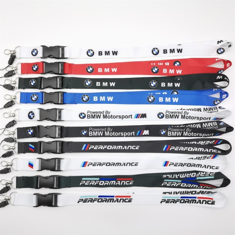 BBIV3 BMW Lanyard Keychain Key Strap Holder&Staff ID Cards For BMW X1 X2 X3 X5 X4 X6 X7 G30 E30 E36 BMW 50th Anniversary 3 5 7 series