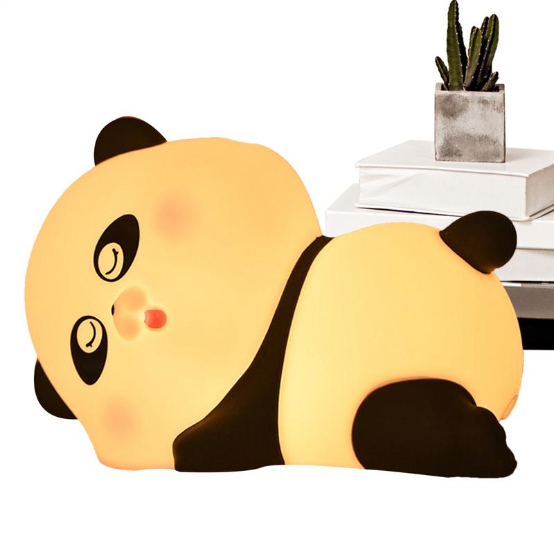 LED Bedside Light Panda Touch Lamp Rechargeable Silicone Night Light Bedside Lamp Cute Nursery Night Lamp For Kids &
