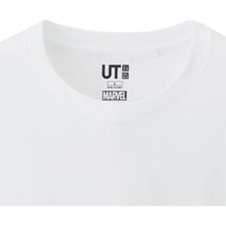 Uniqlo X Джейсон Полан Футболка с принтом букв Унисекс Топы Белый 418307-00