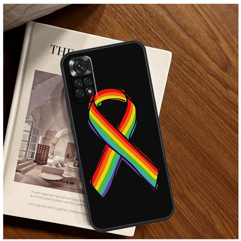 Heart Rainbow Gay Pride LGBT Case For Xiaomi Redmi Note 14 13 9 10 11 12 Pro 11S 12S Cover For Redmi 15 C 13C 12C 10C 14C
