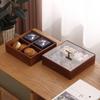 Stylish Candy Box Elegant Wood Dry Fruit Container with Cover for Living Room Elegant Snack Organizer for Household Use