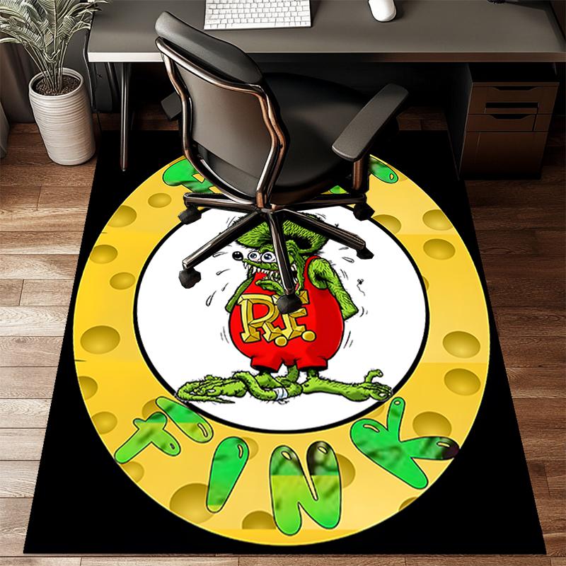 Retro Fink Rat Area Rug Suitable for Indoor And Outdoor,Carpets for Kitchens, Homes, Offices, Living Rooms,Home Decor,Christmas Gift