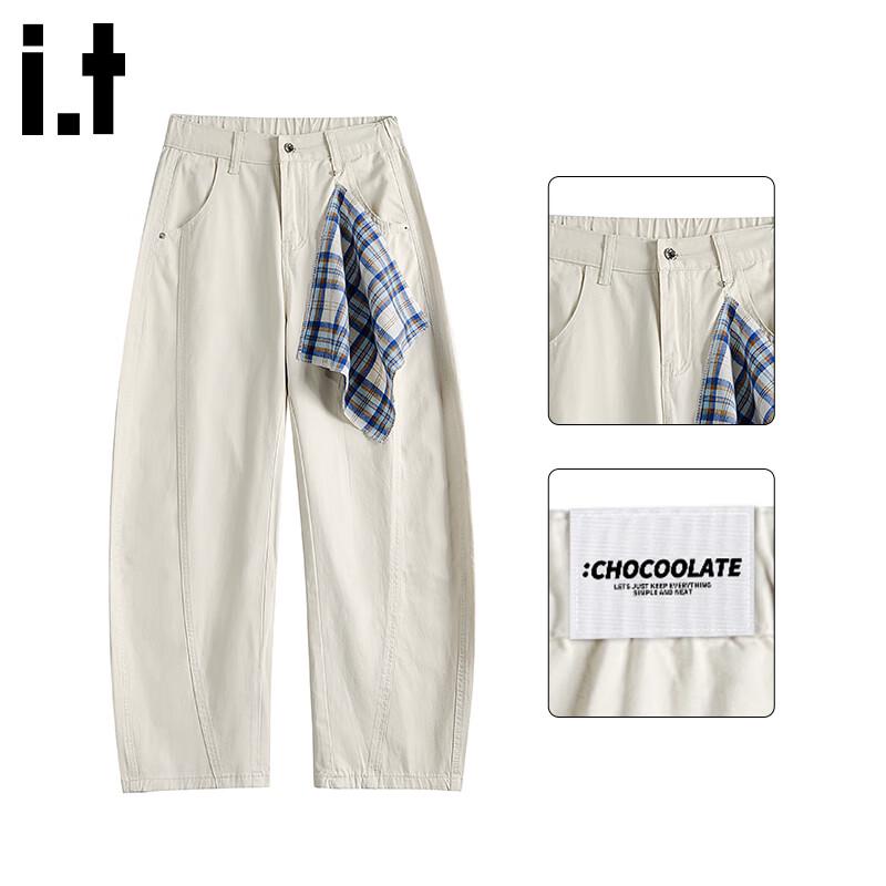 CHOCOOLATE Мужские джинсы широкого кроя в стиле хай-стрит