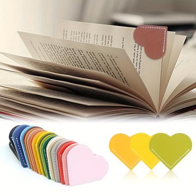 1 шт. Винтажные закладки из искусственной кожи ручной работы для книги, мини-уголок для страницы, закладка-маркер для читателя, подарок учителю