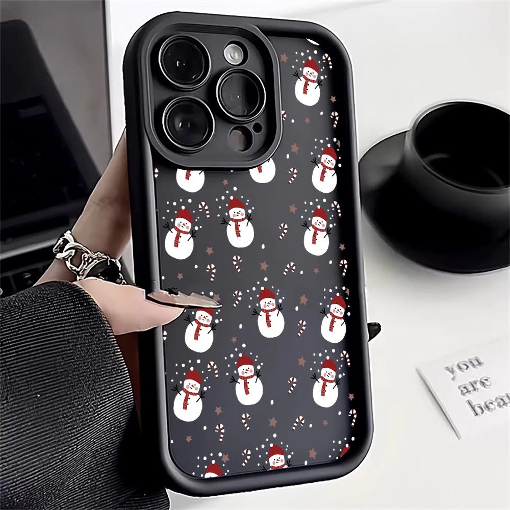 Shockproof Soft Cover Christmas Tree Snowman Phone Case For iPhone 17 16 15 14 13 12 11 17 Pro Max Air Cover