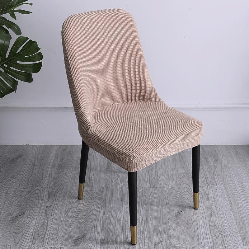 Curved Backrest Chair Cover, Semi-circular Dining Table Elastic Chair Cover