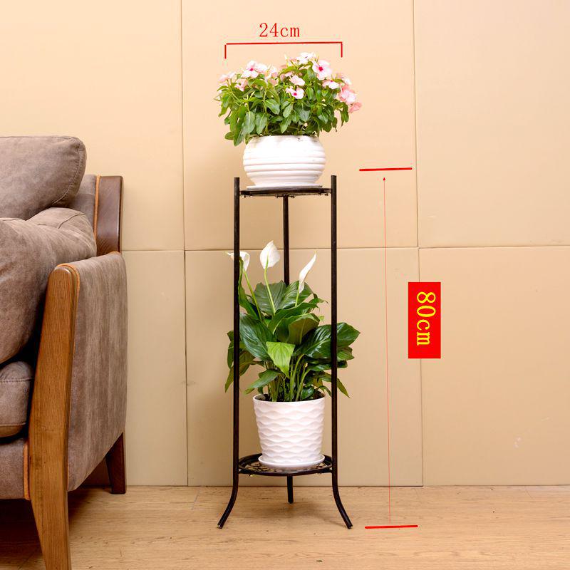 Европейская многослойная железная подставка для комнатных растений — угловой дизайн, экономящий место