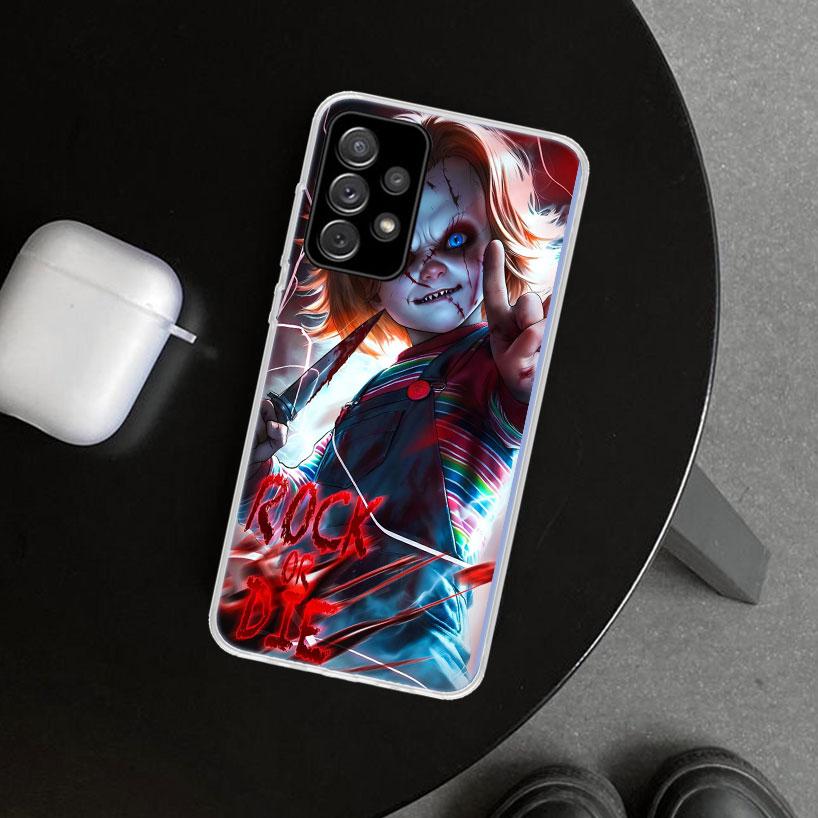 Чехол для телефона Chucky Doll Horror Movie для Samsung Galaxy A12 A22 A32 A52 A72 A02S A51 A50S A31 A20S A10S Note 20 Ultra 10 Pl