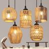 Японский бамбуковый фонарь: Ретро плетеный подвесной светильник для чайной комнаты или ресторана