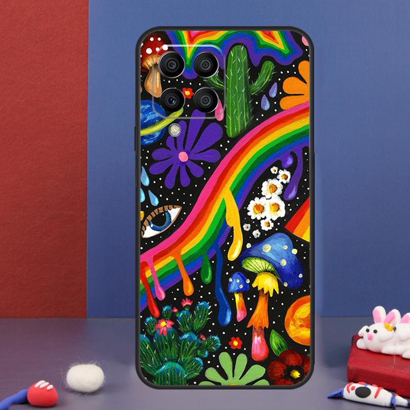 Indie Hippie Art Case For Samsung Galaxy M34 M14 M54 M13 M15 M36 M55 M35 M56 M16 M31 M11 M53 M12 M32 M52 M06