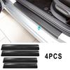 4Pcs/Set Carbon Fiber Scuff Plate Sticker Dedicated Sizes Assistant Car