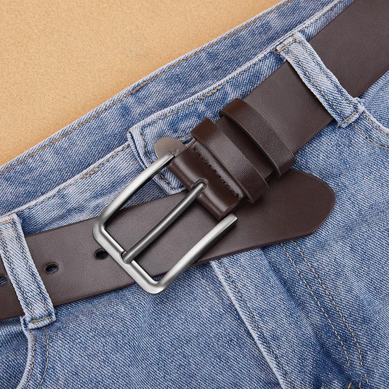 Men's Pin Buckle Leather Belt Belt Men's Trouser Belt