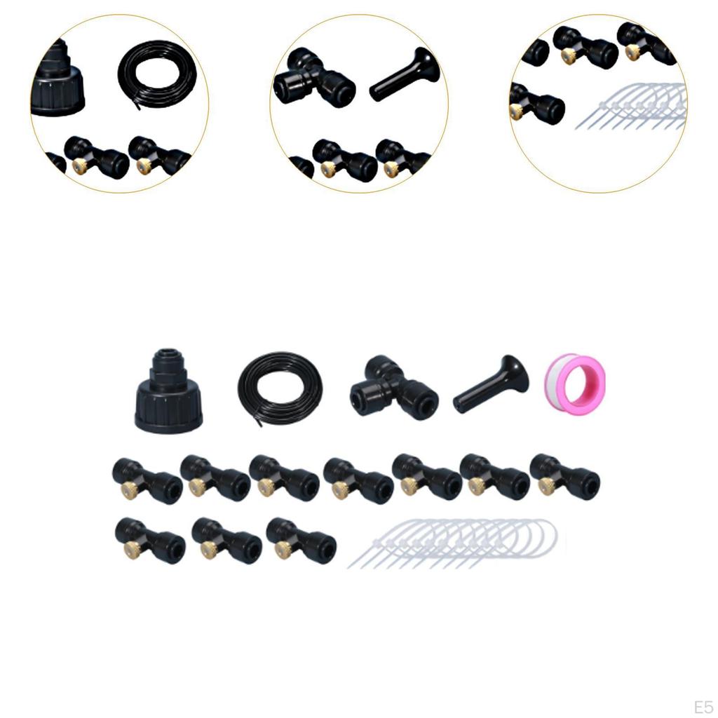 Набор адаптеров для самостоятельного распыления воды Misters for Outside DIY, комплект для распыления воды, батут для теплицы