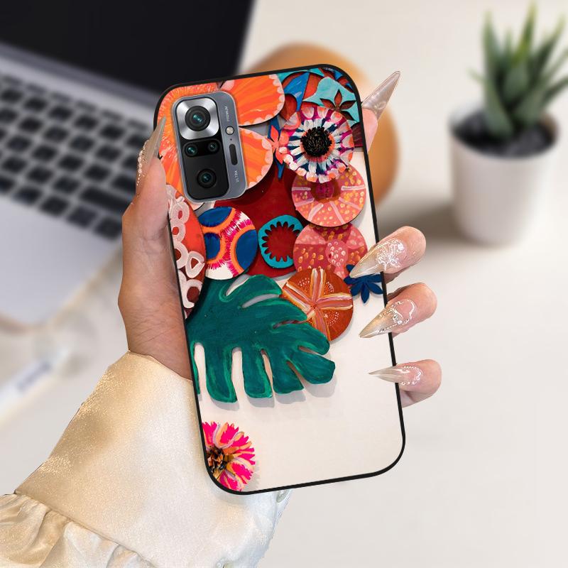 Чехол для Redmi Note 10 Pro 4G 5G Мягкий ТПУ Силиконовый Чехол для Телефона для Redmi Note 10 Pro Max Роскошный Модный Защитный Fundas