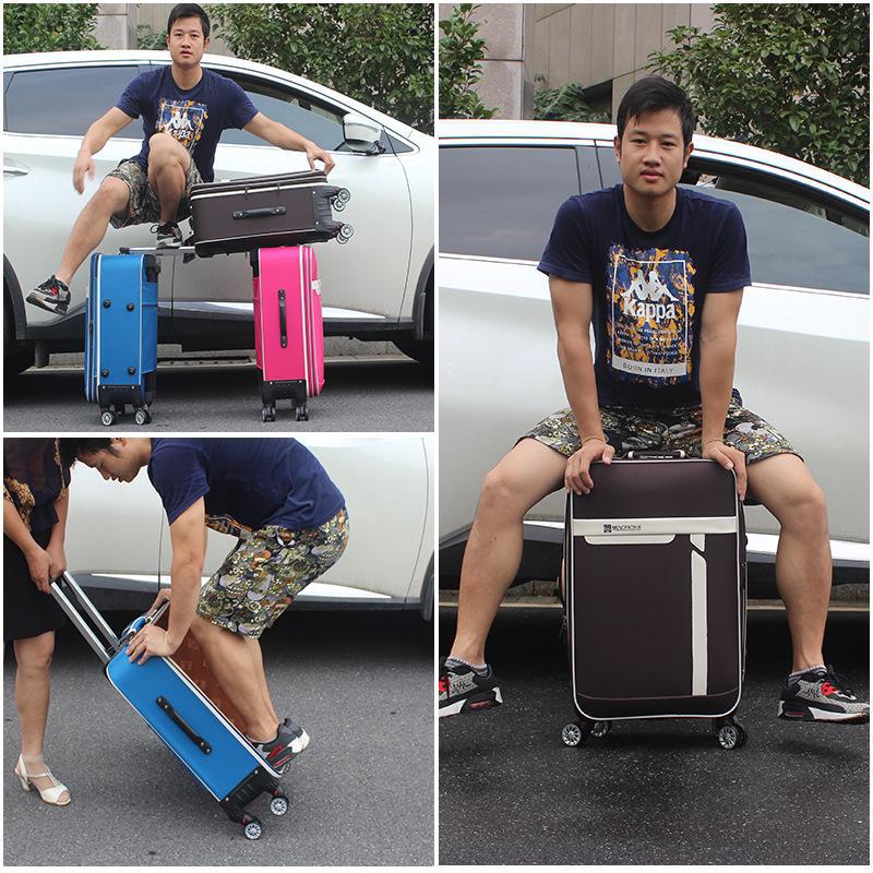 Чемодан на колесиках унисекс для бизнеса с универсальными колесами — доступен в размерах 24", 26" и 28" для студентов и путешественников